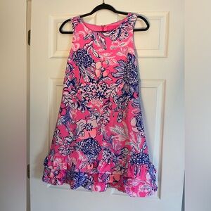 Lilly Pulitzer Pink and Blue Patterned Romper with Dress Coveting